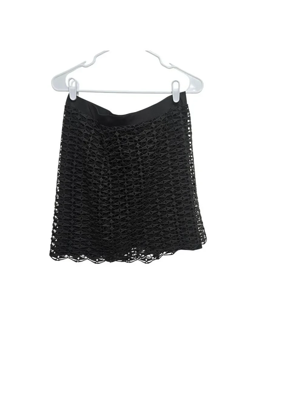 J.Crew Olive Merino Wool Open Knit Mini Skirt Small